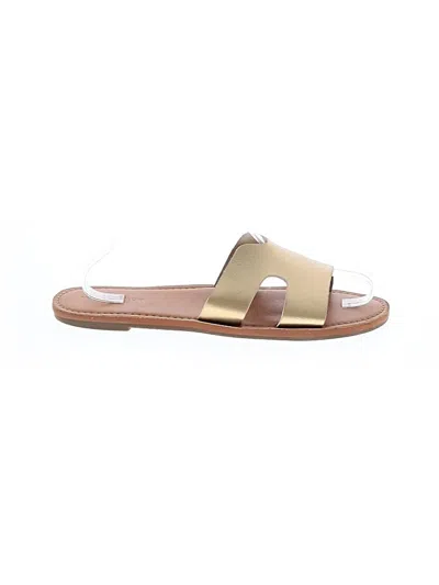 Pre-owned Assorted Brands Sandals In Gold