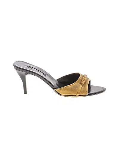 Pre-owned Assorted Brands Sandals In Gold