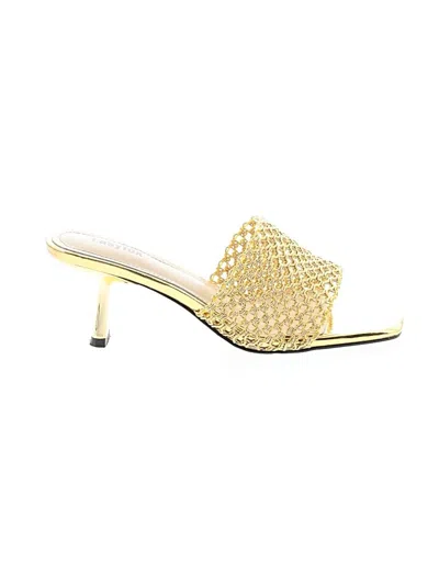 Pre-owned Assorted Brands Sandals In Gold