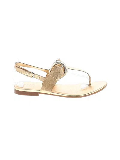 Pre-owned Assorted Brands Sandals In Gold
