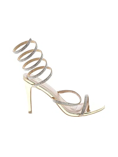 Pre-owned Assorted Brands Sandals In Gold