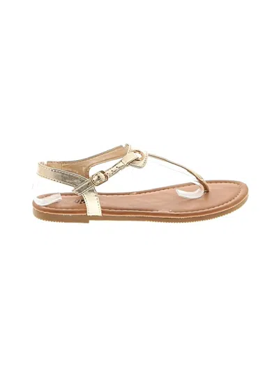 Pre-owned Assorted Brands Sandals In Gold