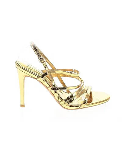 Pre-owned Assorted Brands Sandals In Gold