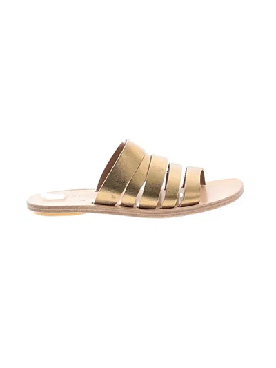 Pre-owned Assorted Brands Sandals In Gold