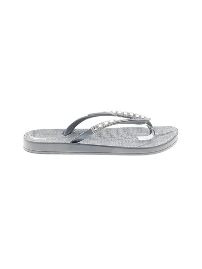 Pre-owned Assorted Brands Sandals In Gray