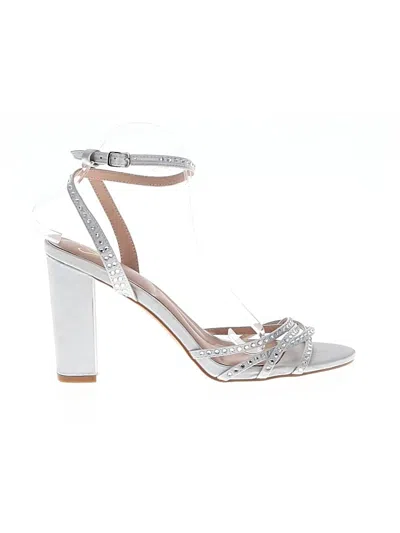 Pre-owned Assorted Brands Sandals In Gray