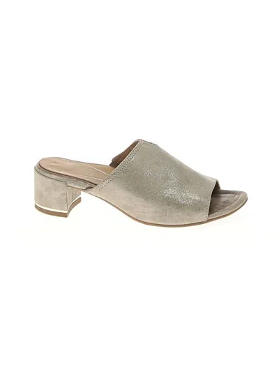 Pre-owned Assorted Brands Sandals In Gray