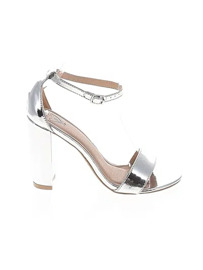 Pre-owned Assorted Brands Sandals In Gray