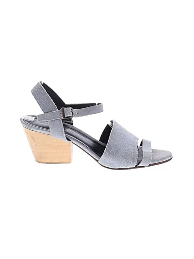 Pre-owned Assorted Brands Sandals In Gray