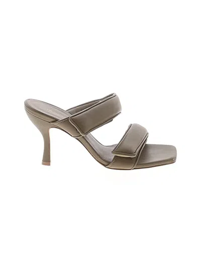 Pre-owned Assorted Brands Sandals In Gray