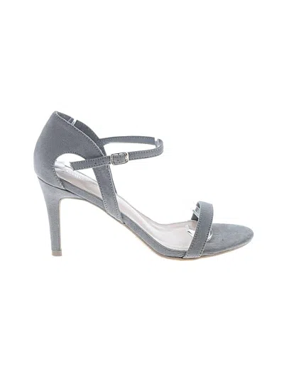 Pre-owned Assorted Brands Sandals In Gray