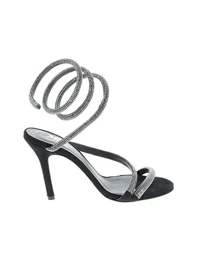 Pre-owned Assorted Brands Sandals In Gray