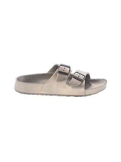 Pre-owned Assorted Brands Sandals In Gray