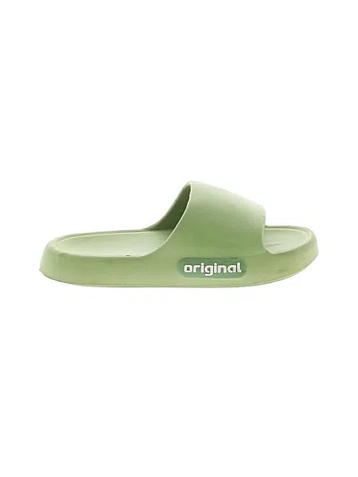 Pre-owned Assorted Brands Sandals In Green