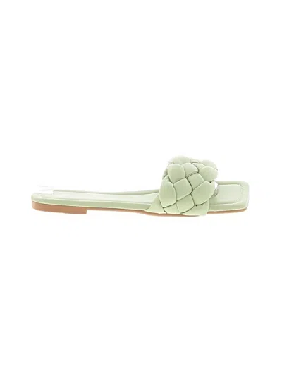Pre-owned Assorted Brands Sandals In Green