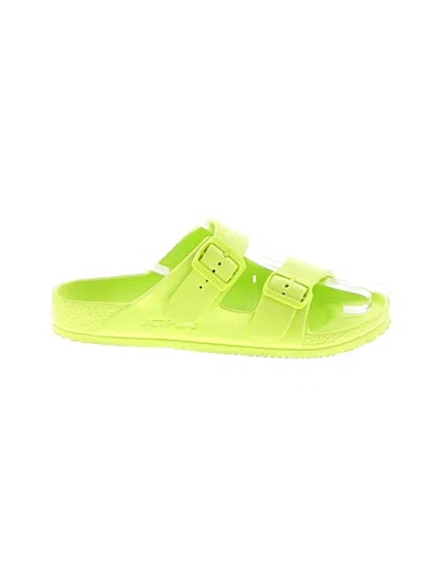 Pre-owned Assorted Brands Sandals In Green