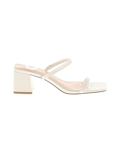 Pre-owned Assorted Brands Sandals In Ivory