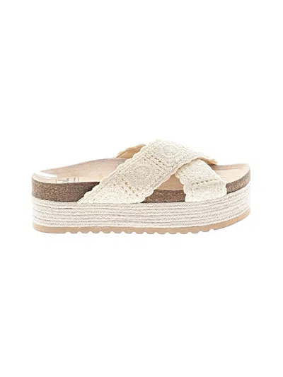Pre-owned Assorted Brands Sandals In Ivory