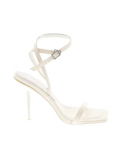 Pre-owned Assorted Brands Sandals In Ivory
