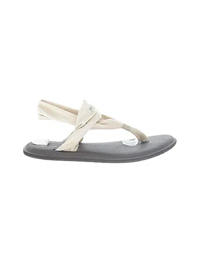 Pre-owned Assorted Brands Sandals In Ivory