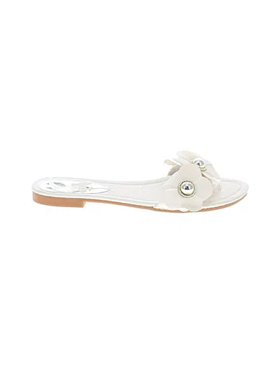 Pre-owned Assorted Brands Sandals In Ivory