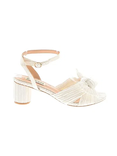 Pre-owned Assorted Brands Sandals In Ivory