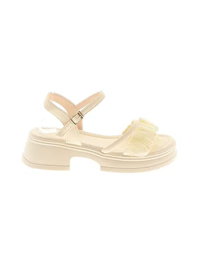 Pre-owned Assorted Brands Sandals In Ivory