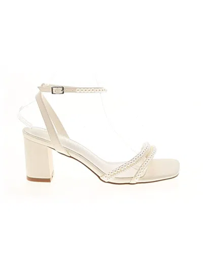 Pre-owned Assorted Brands Sandals In Ivory