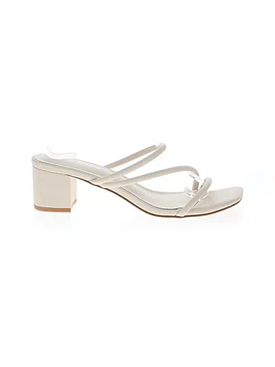 Pre-owned Assorted Brands Sandals In Ivory