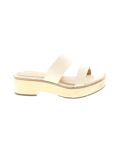 Pre-owned Assorted Brands Sandals In Ivory