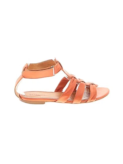 Pre-owned Assorted Brands Sandals In Orange