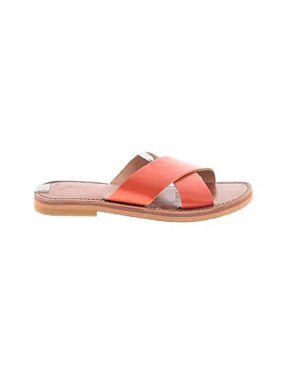 Pre-owned Assorted Brands Sandals In Orange