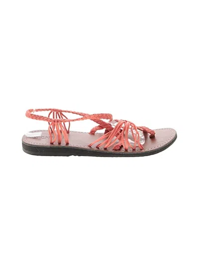 Pre-owned Assorted Brands Sandals In Orange