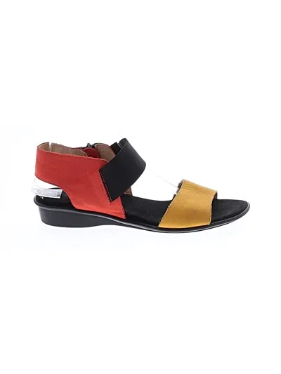 Pre-owned Assorted Brands Sandals In Orange