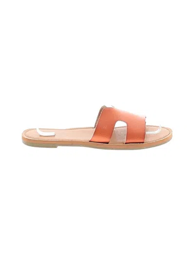 Pre-owned Assorted Brands Sandals In Orange
