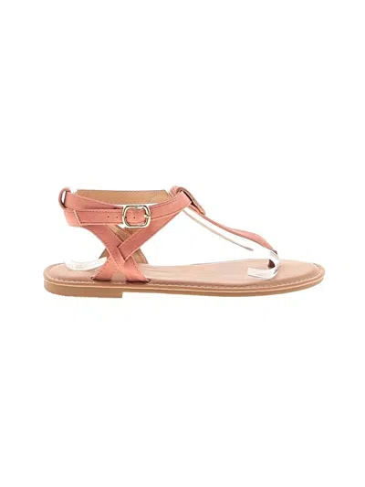 Pre-owned Assorted Brands Sandals In Pink