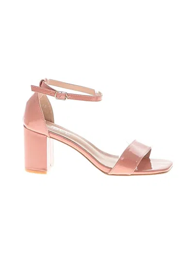 Pre-owned Assorted Brands Sandals In Pink