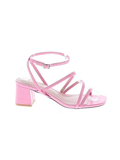 Pre-owned Assorted Brands Sandals In Pink