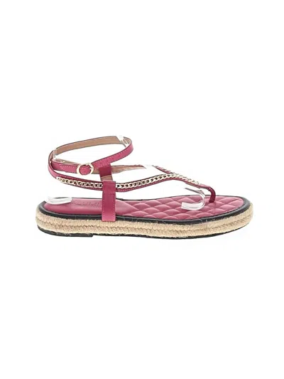 Pre-owned Assorted Brands Sandals In Pink