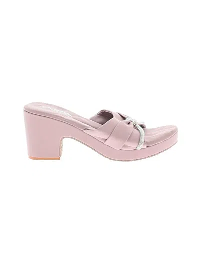 Pre-owned Assorted Brands Sandals In Pink