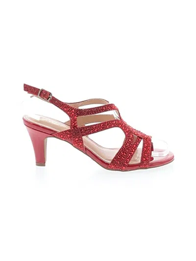 Pre-owned Assorted Brands Sandals In Red