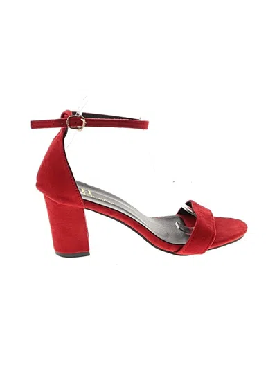 Pre-owned Assorted Brands Sandals In Red
