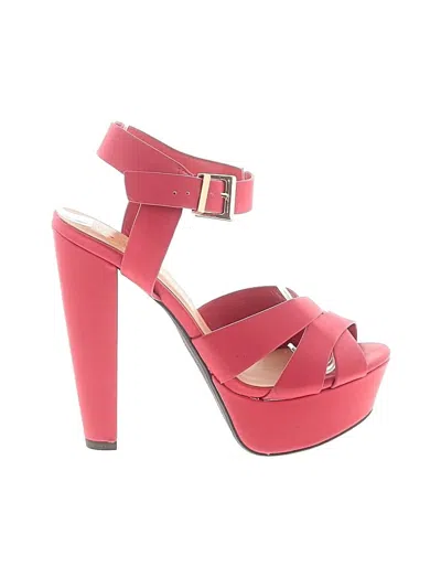 Pre-owned Assorted Brands Sandals In Red