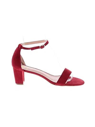 Pre-owned Assorted Brands Sandals In Red
