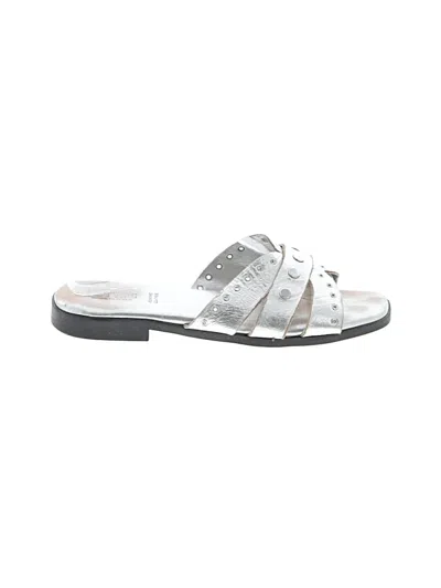 Pre-owned Assorted Brands Sandals In Silver