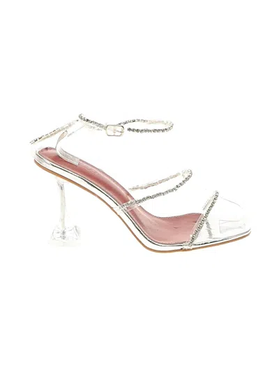 Pre-owned Assorted Brands Sandals In Silver