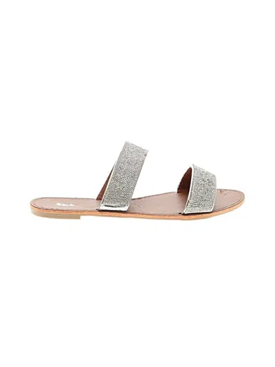 Pre-owned Assorted Brands Sandals In Silver