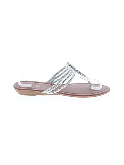 Pre-owned Assorted Brands Sandals In Silver