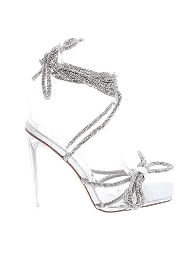 Pre-owned Assorted Brands Sandals In Silver