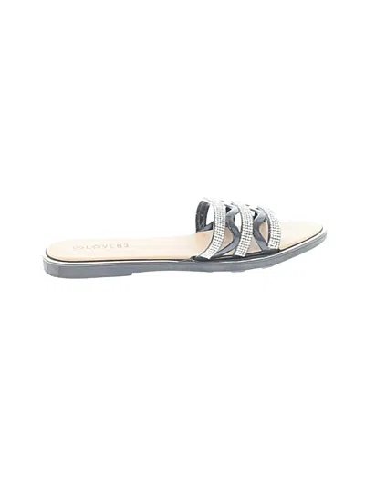 Pre-owned Assorted Brands Sandals In Silver